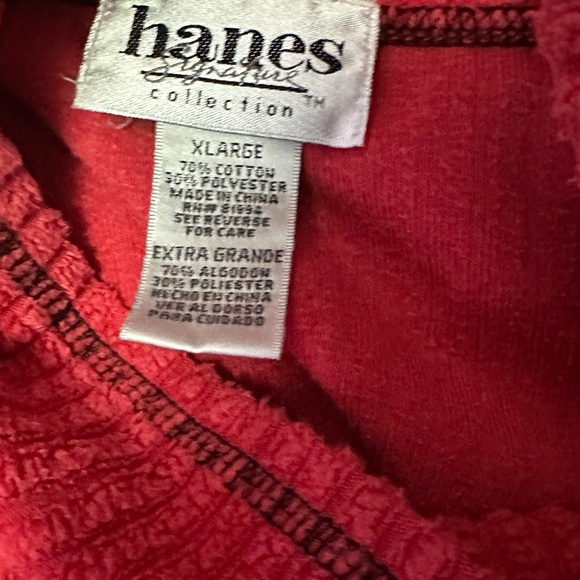 Hanes Signature Collection Bold Red Women's Turtleneck Sweater - Picture 5 of 5